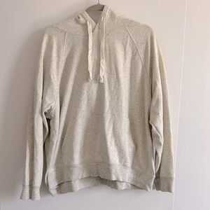Old Navy Oversized Cream and pepper grey cotton mix hoodie size XXL